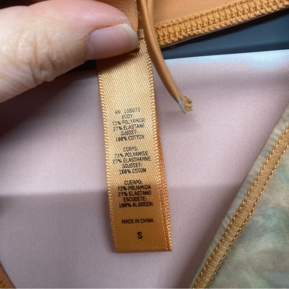 Skims JELLY SHEER Off The Shoulder Bodysuit Top Tie Dye Print Small - Picture 9 of 10